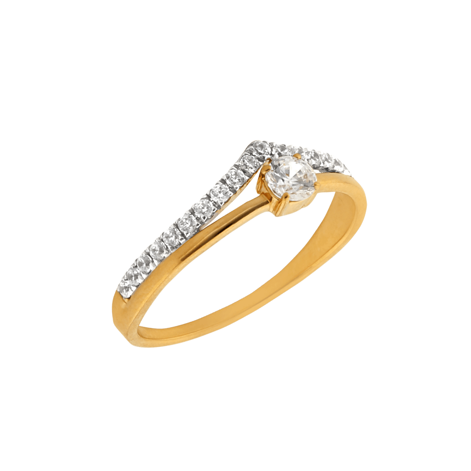 Bague Or Jaune plus Oxydes