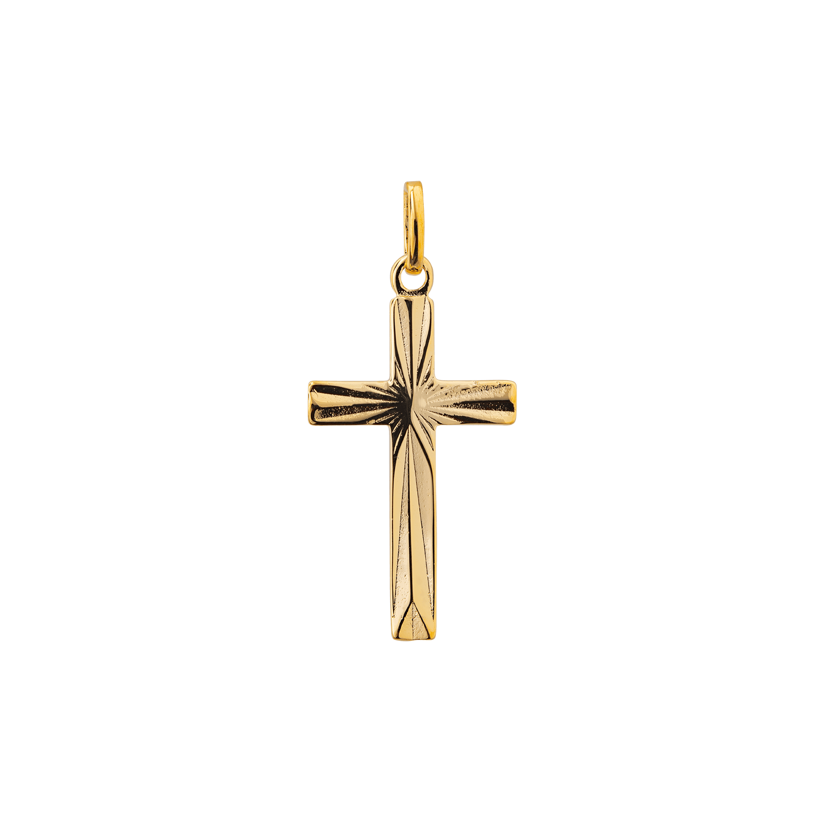 Croix Plaqué Or 15*30mm Avec Bélière