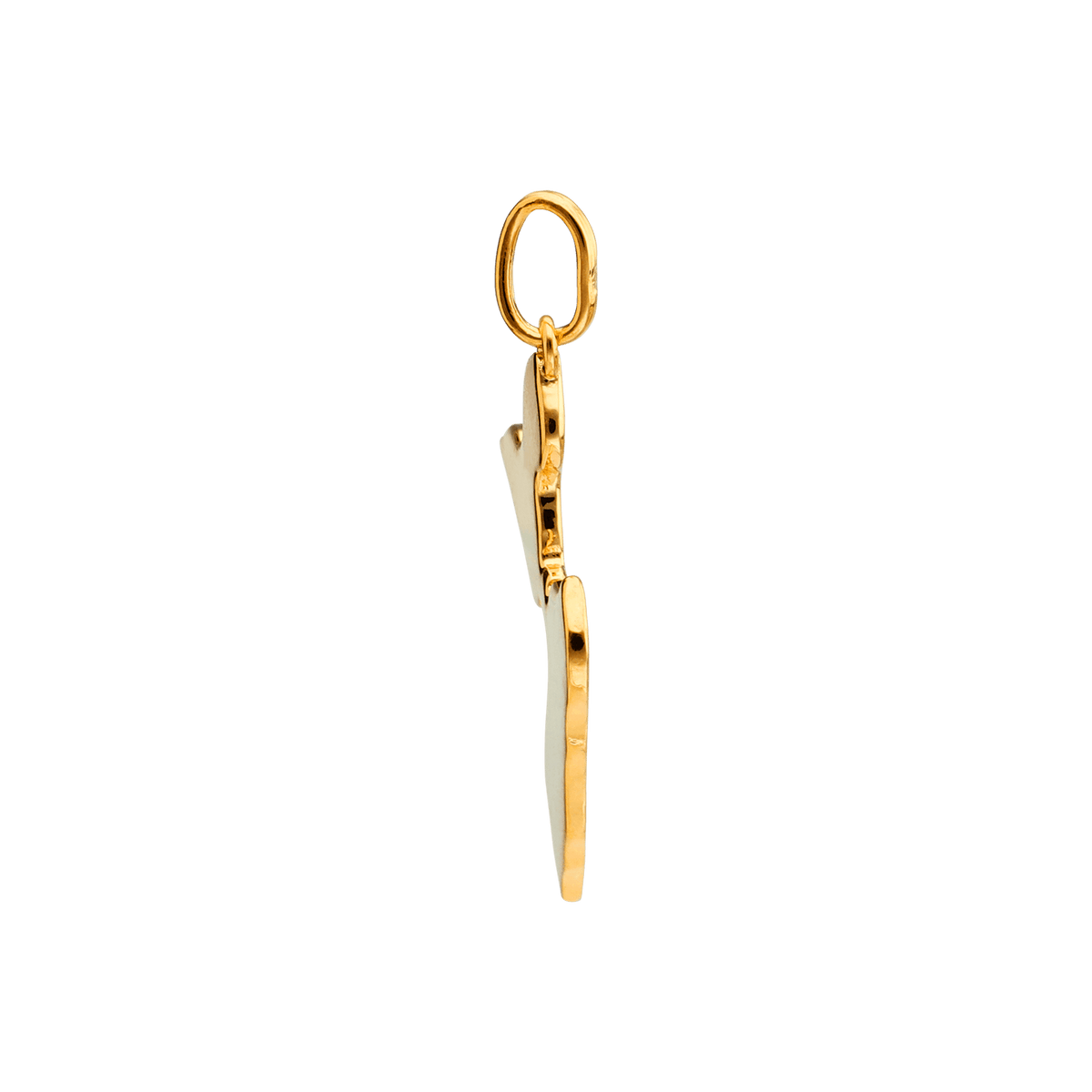Pendentif Plaqué Or Carte Guadeloupe 24*33mm Avec Bélière