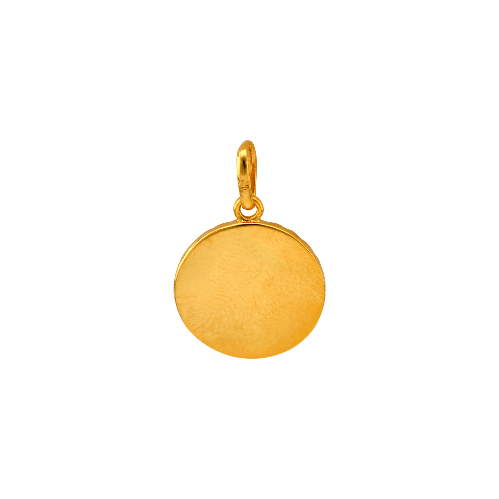 Pendentif Plaqué or Médaille Diamanté Émail rouge colibri