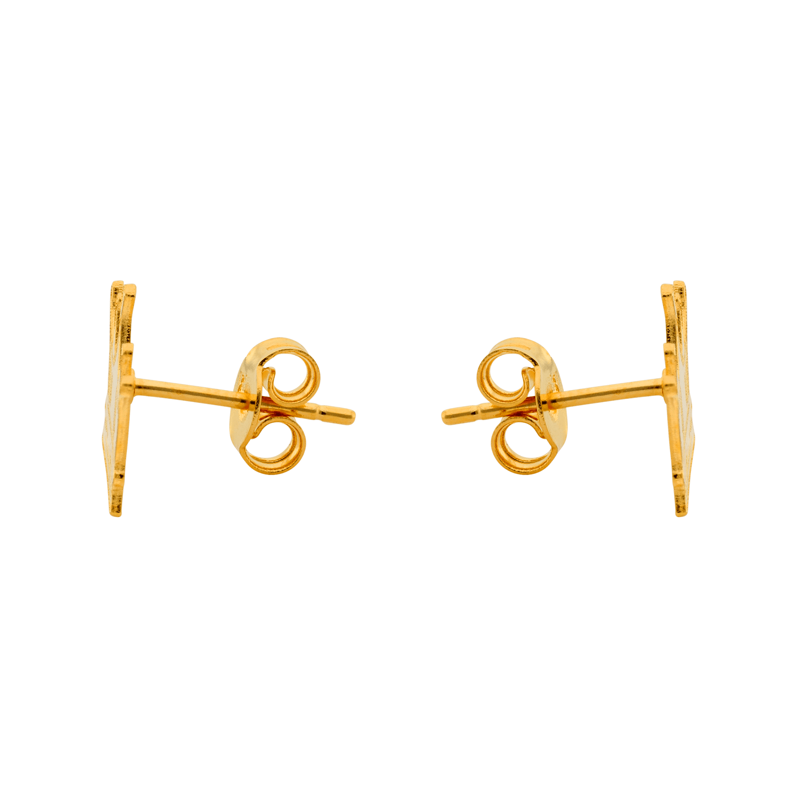 Boucles d’oreilles plaqué OR COURONNE PM 1.3 x1 CM