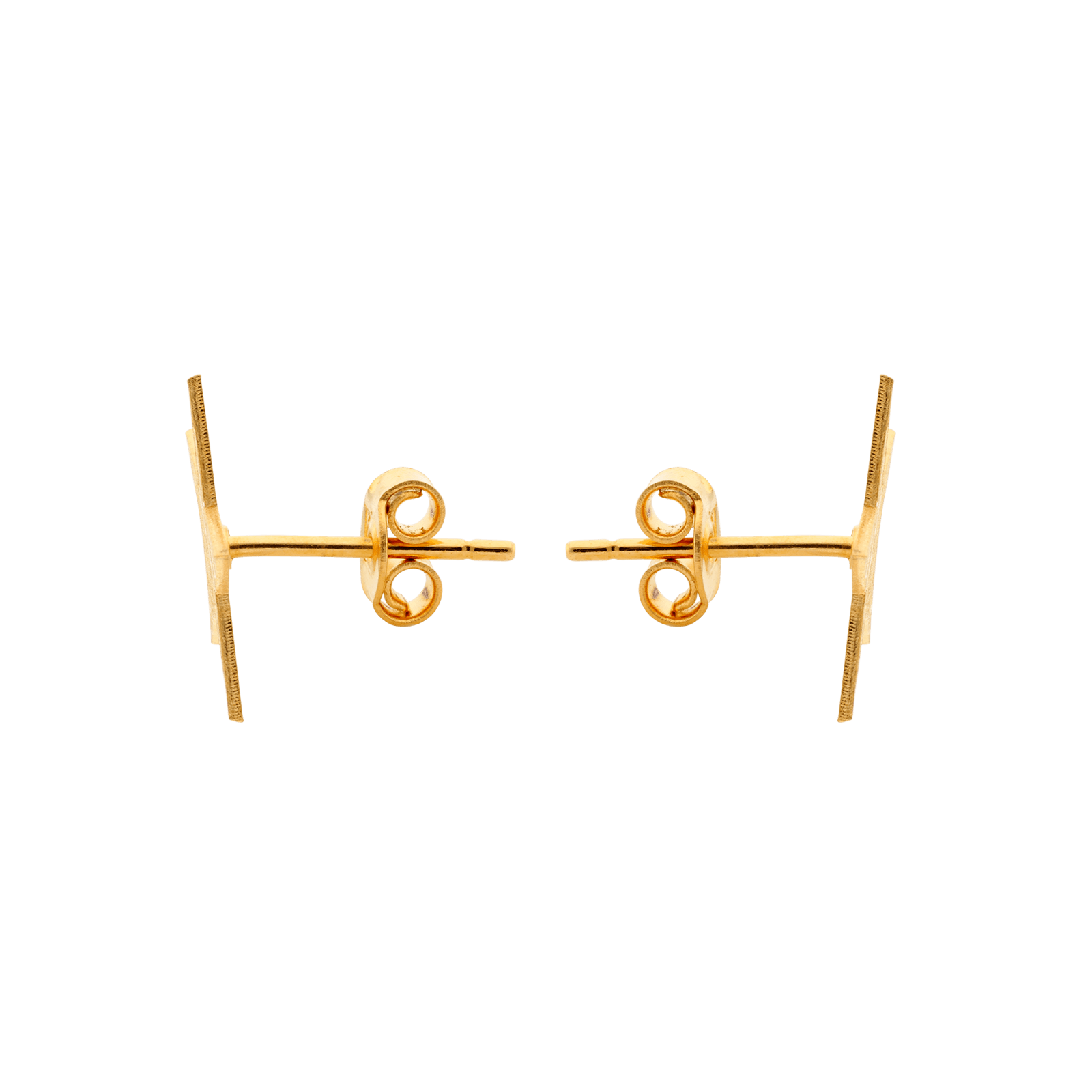 Boucles d’oreilles plaqué or étoile drapeau US