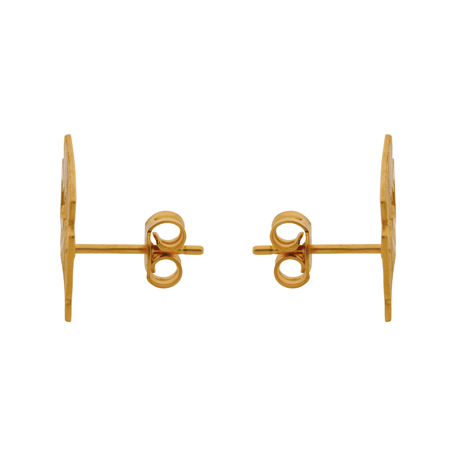 Boucles d’oreilles puces lame 1,3 × 1 cm en plaqué or
