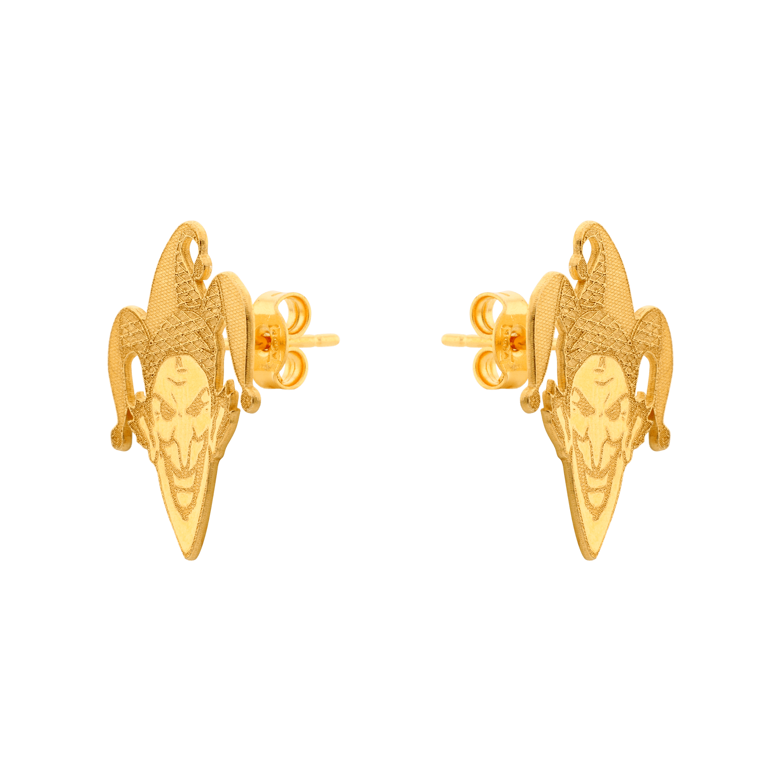 Boucles d'Oreilles Plaqué or poussette Jocker Moyen 1,5 x 2