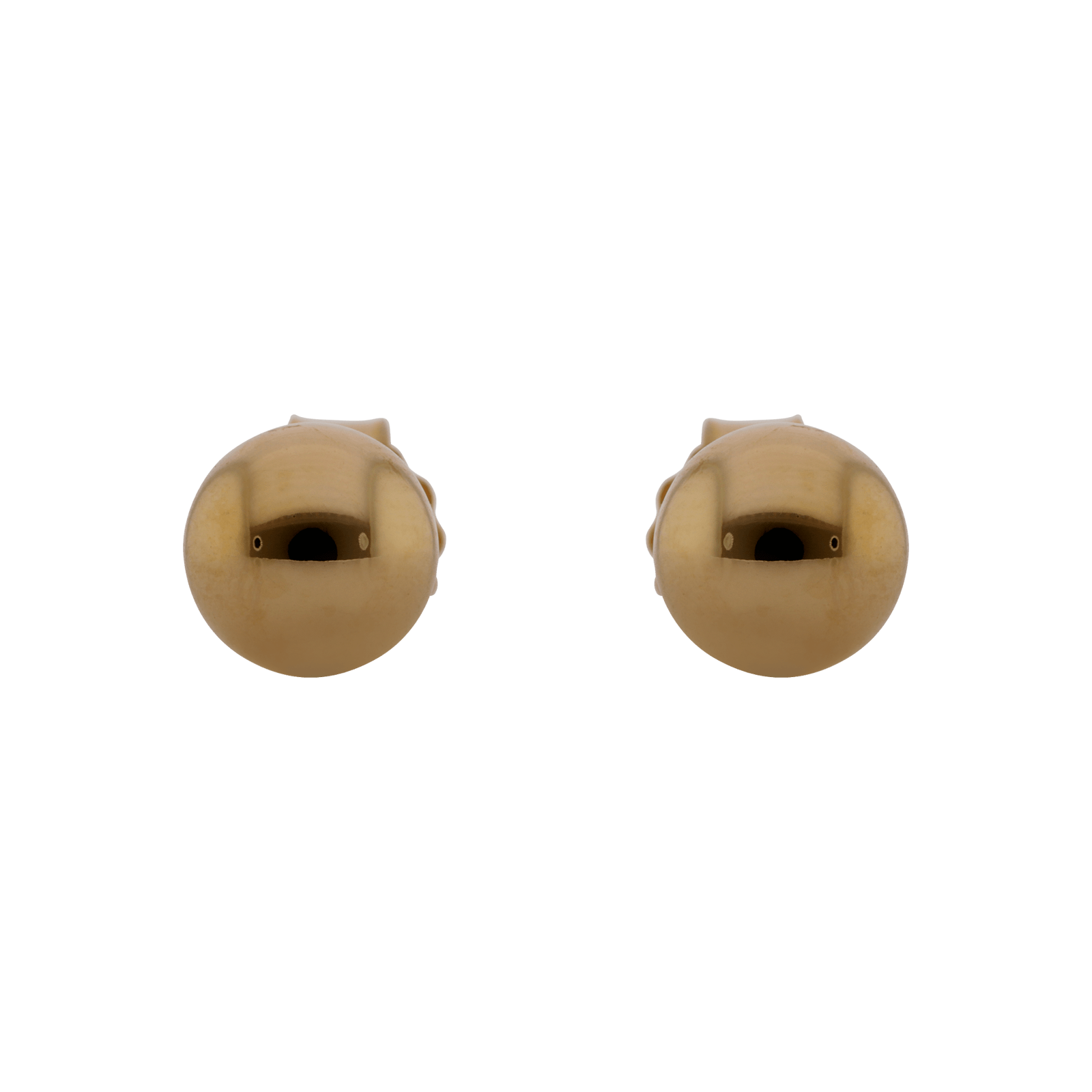 Boucles d'Oreilles Plaqué or boule 6mm