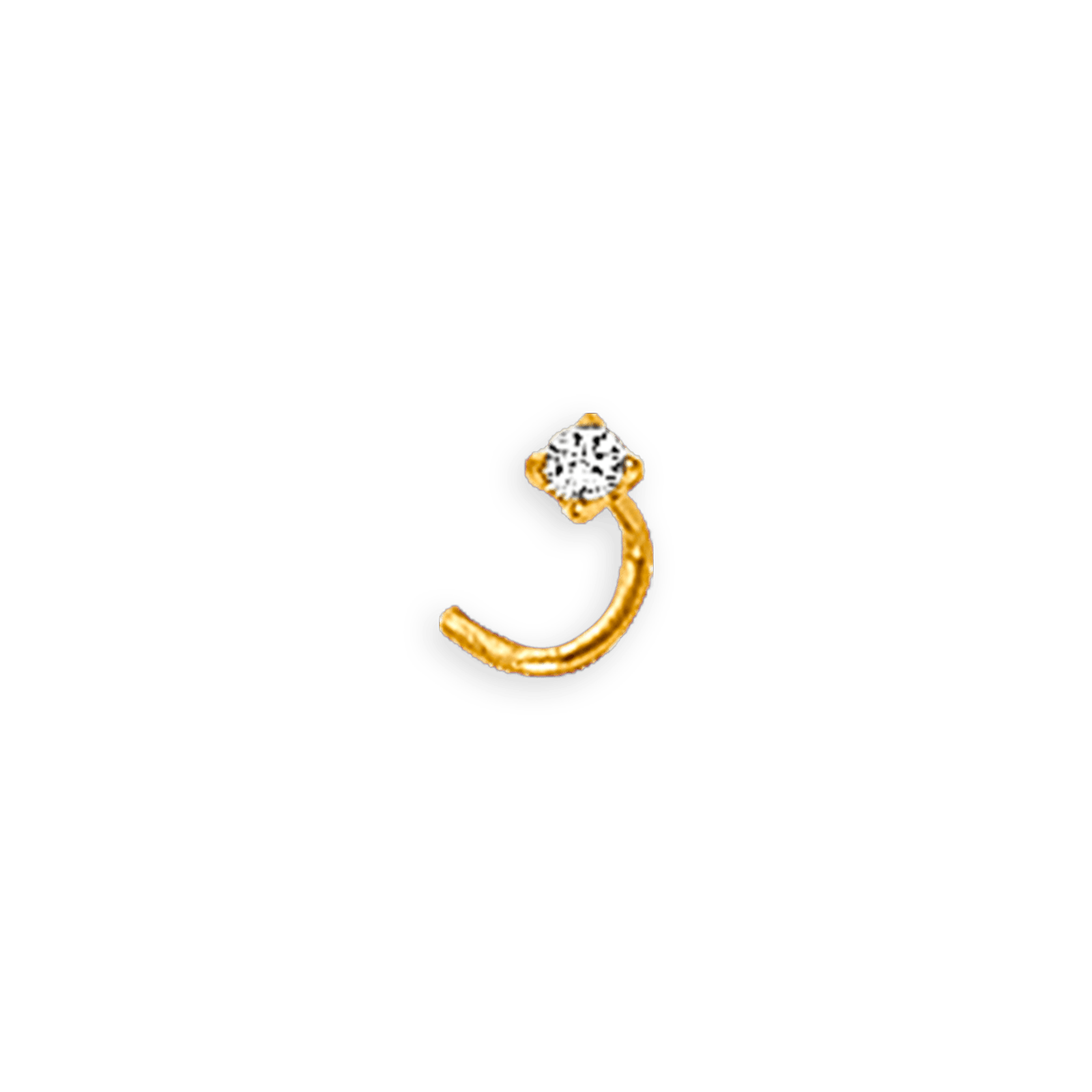 Piercing Or750 Nez Zirconium