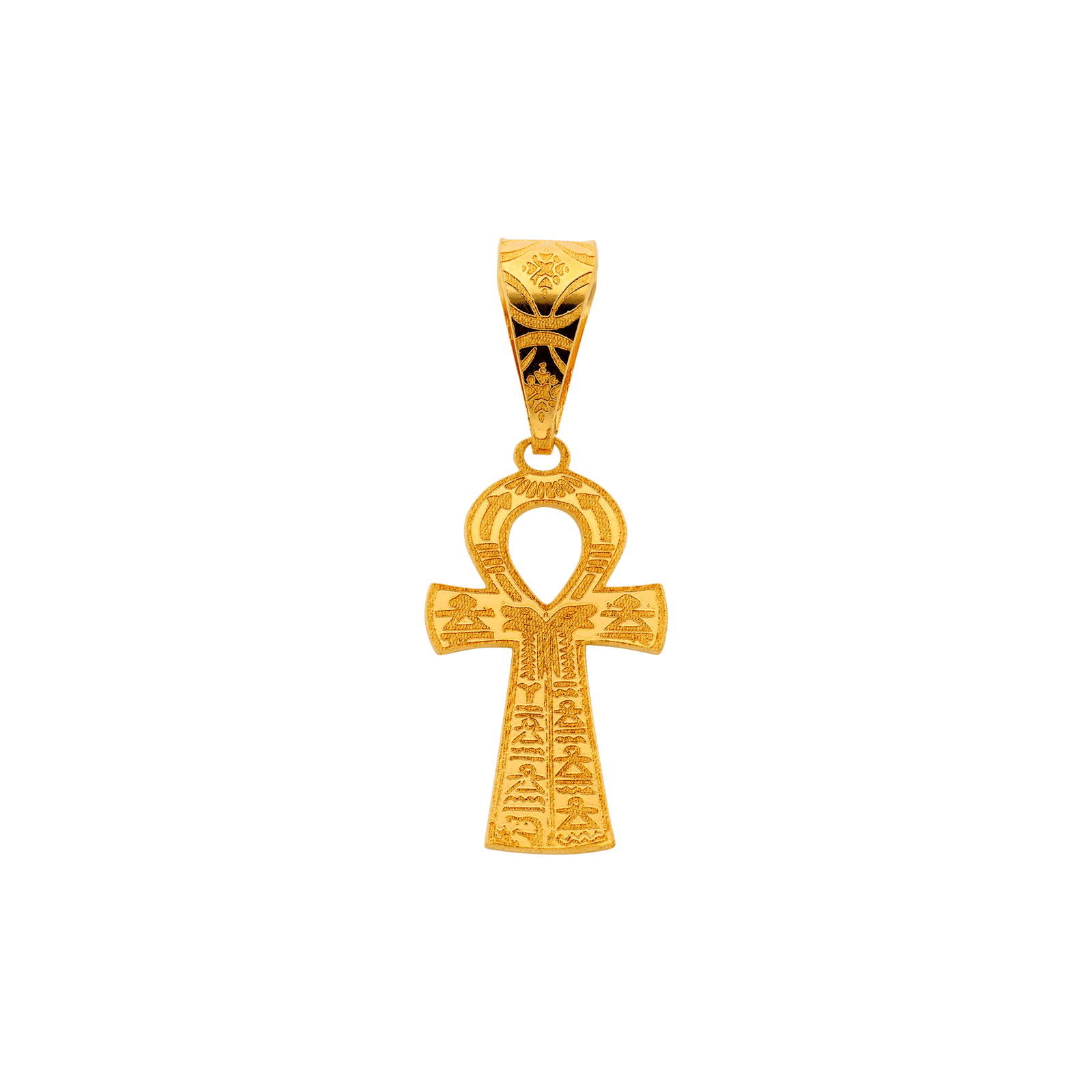 Motif Croix Égyptienne en plaqué or, 3,5 × 1,8 cm, élégant et symbolique. Un bijou raffiné et intemporel, parfait pour sublimer vos créations ou accessoires avec style et signification.