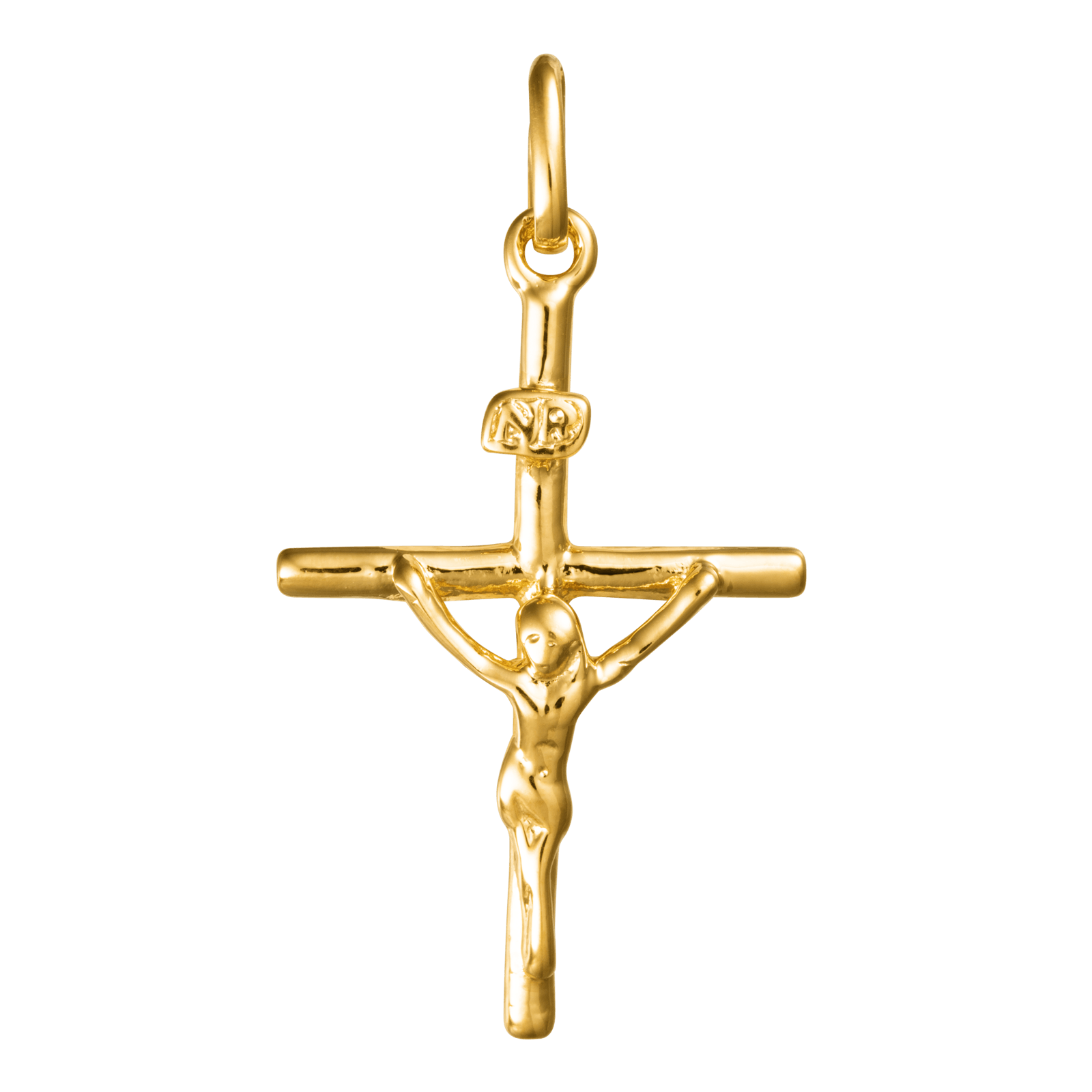 Pendentif Plaqué or croix christ