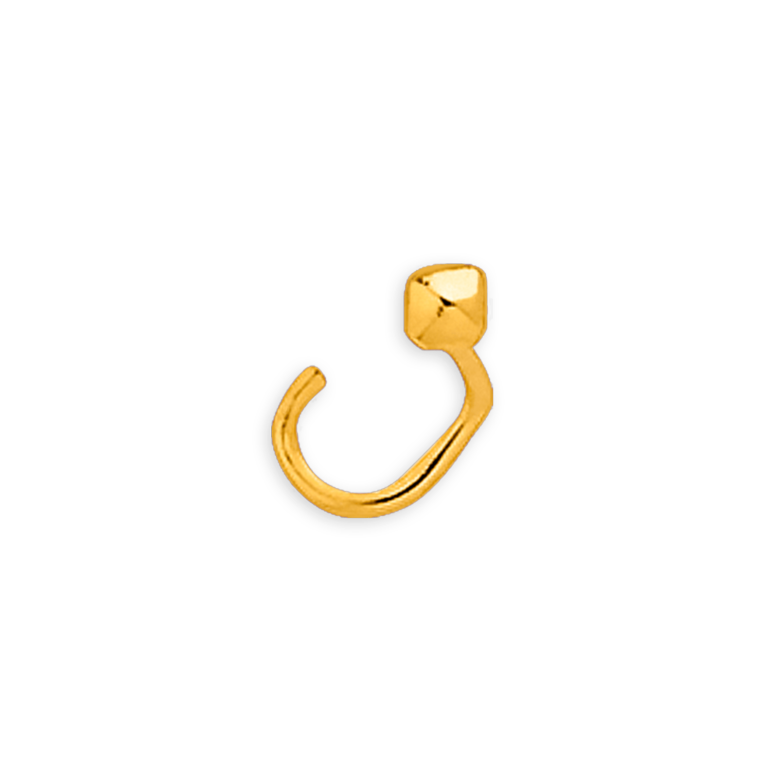 Piercing Or750 Nez Grain D'or