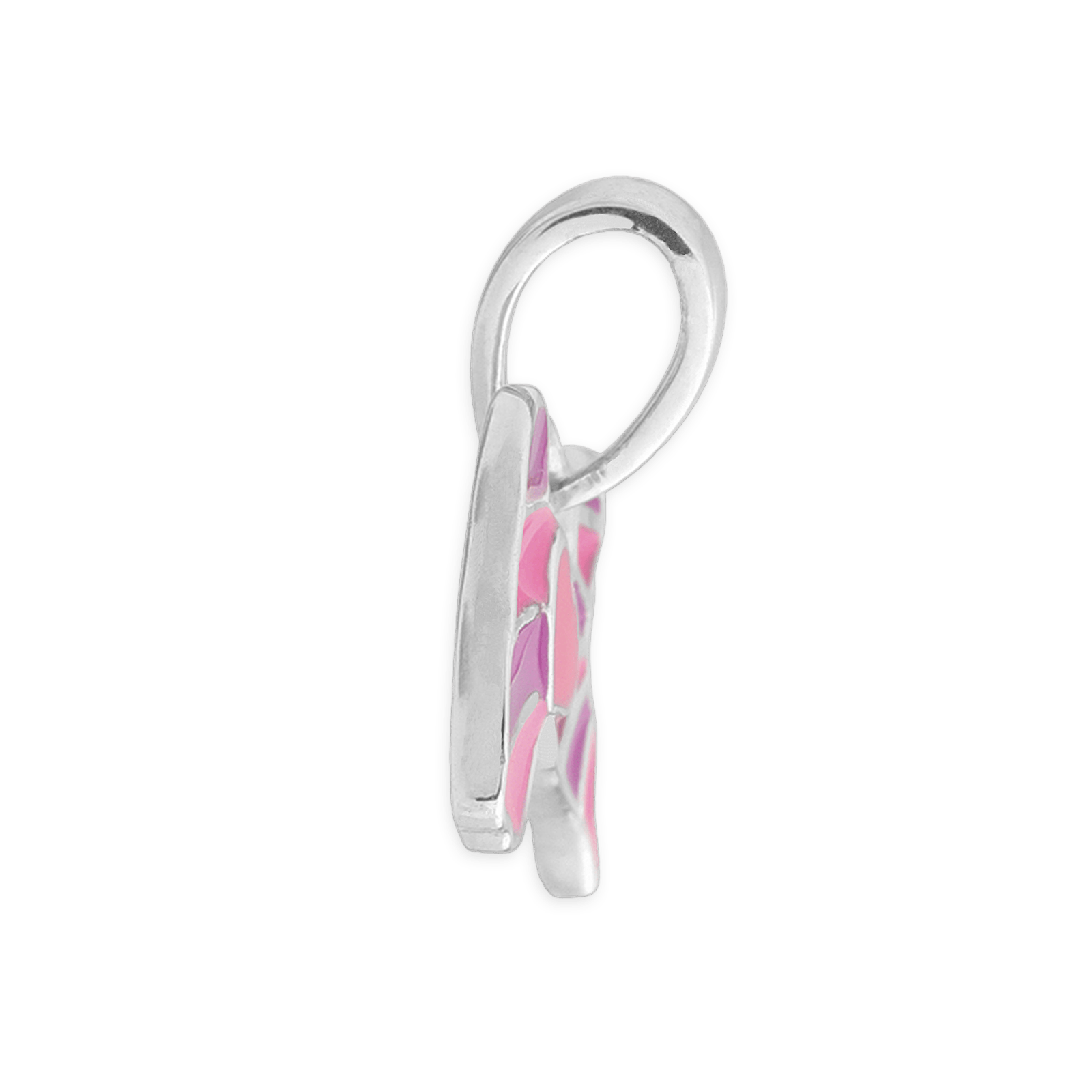 Pendentif Argent925 Email Carte Guadeloupe Cœur avec bélière