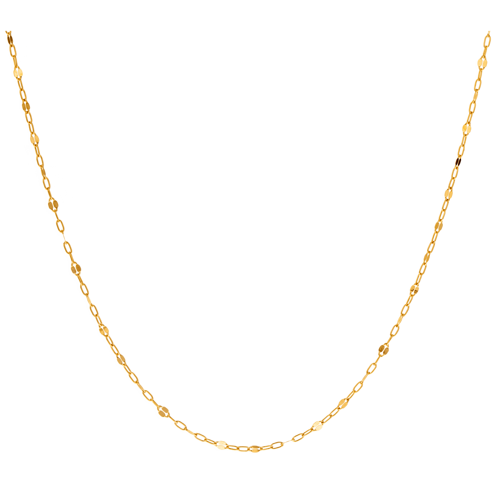 Collier Or375 Maille Marine Diamanté 45cm