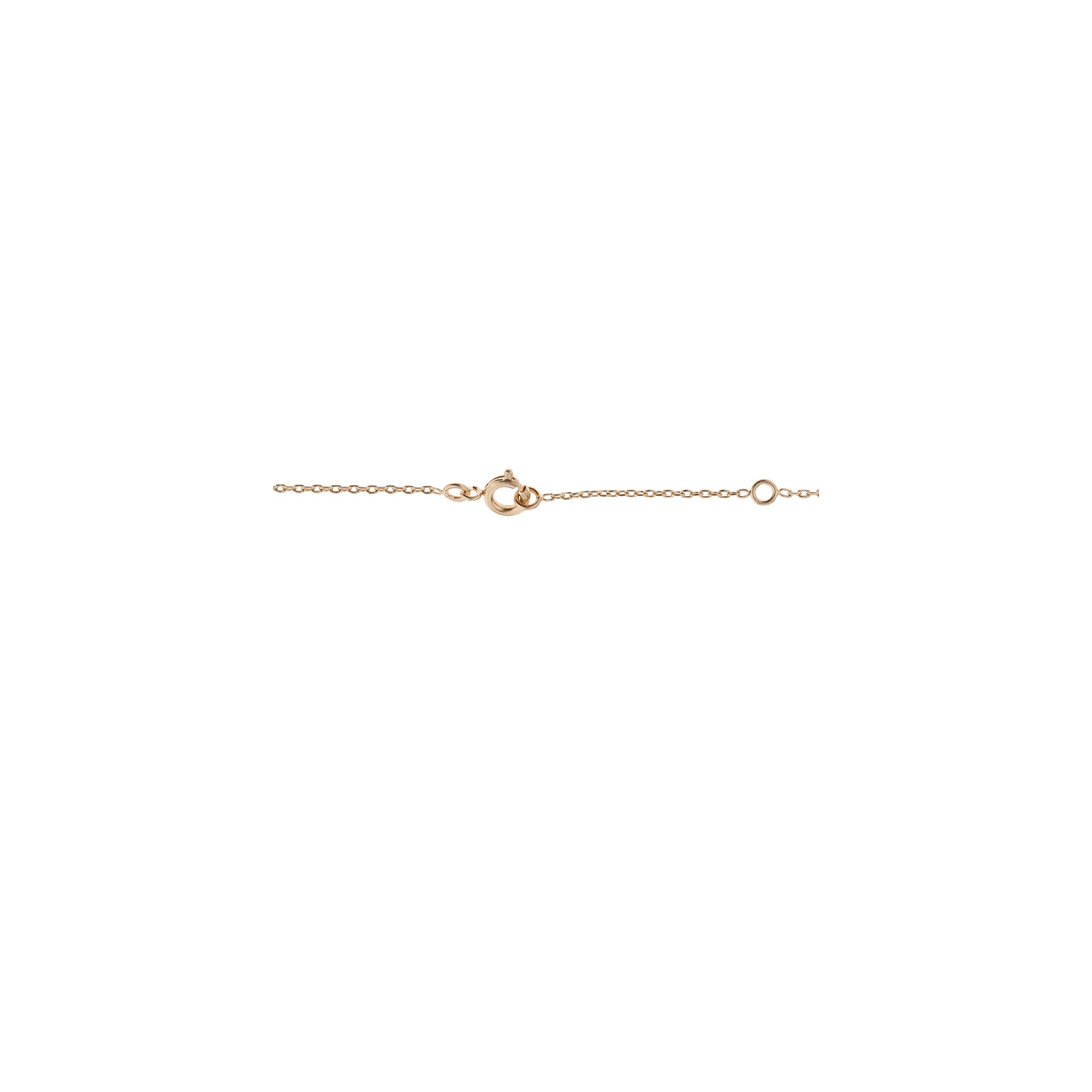 Collier chaîne plaqué or et zirconium serti griffes