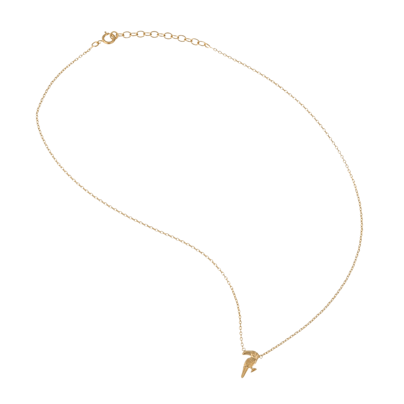 Collier Plaqué or toucan