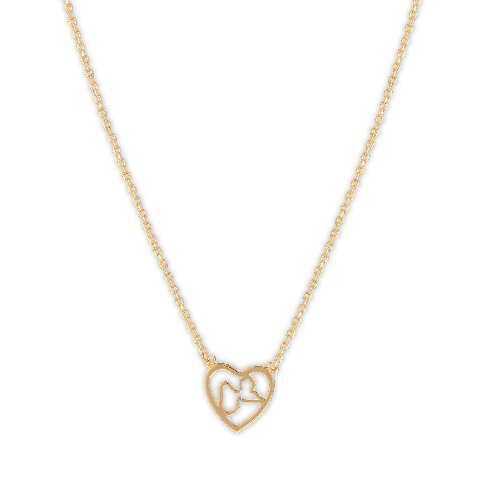 Collier Plaqué Or Cœur Guadeloupe