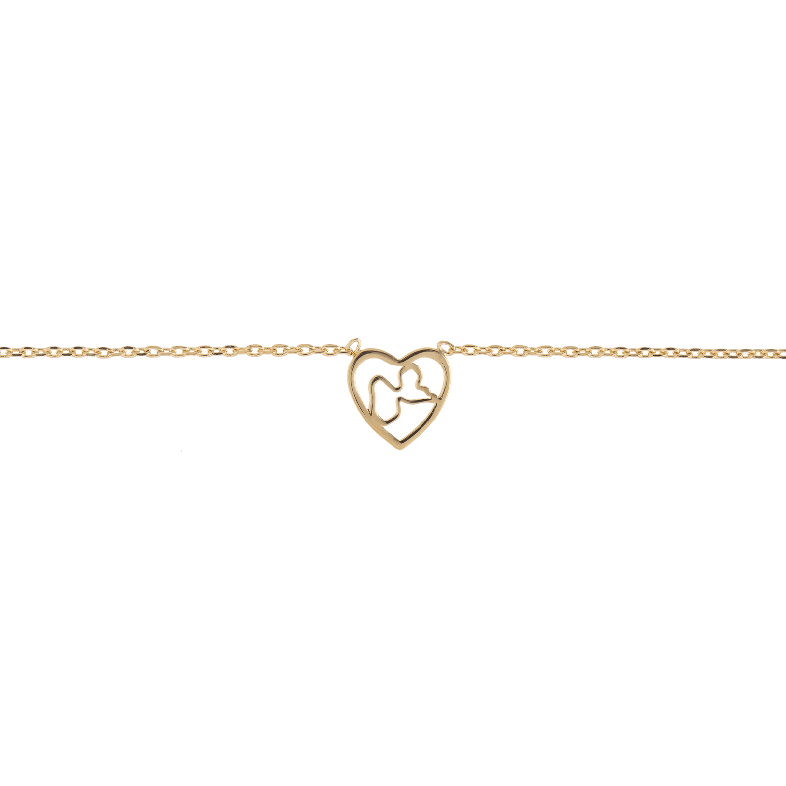 Collier Plaqué Or Cœur Guadeloupe