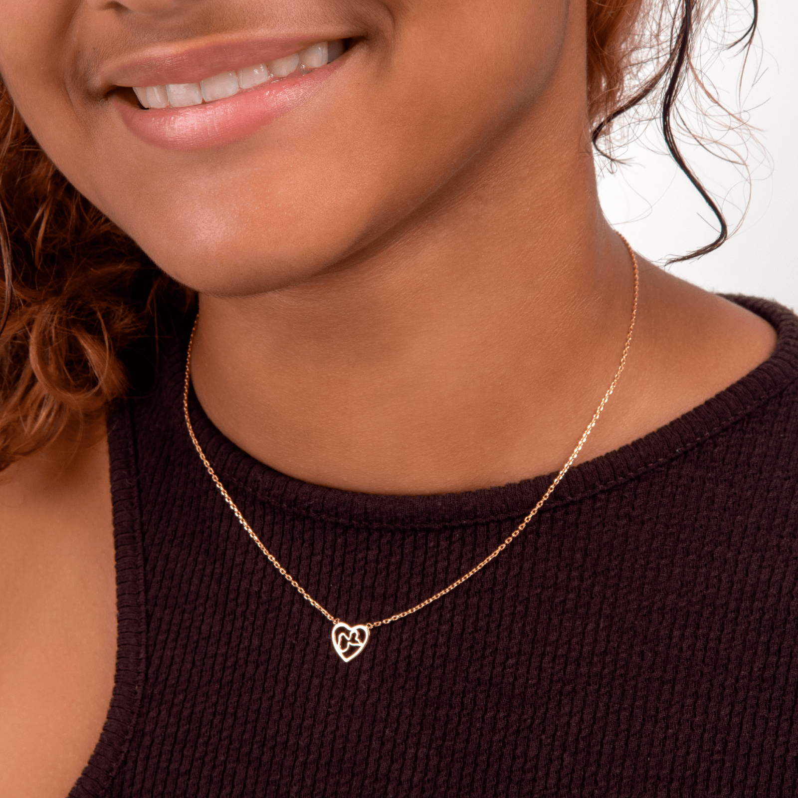 Collier Plaqué Or Cœur Guadeloupe
