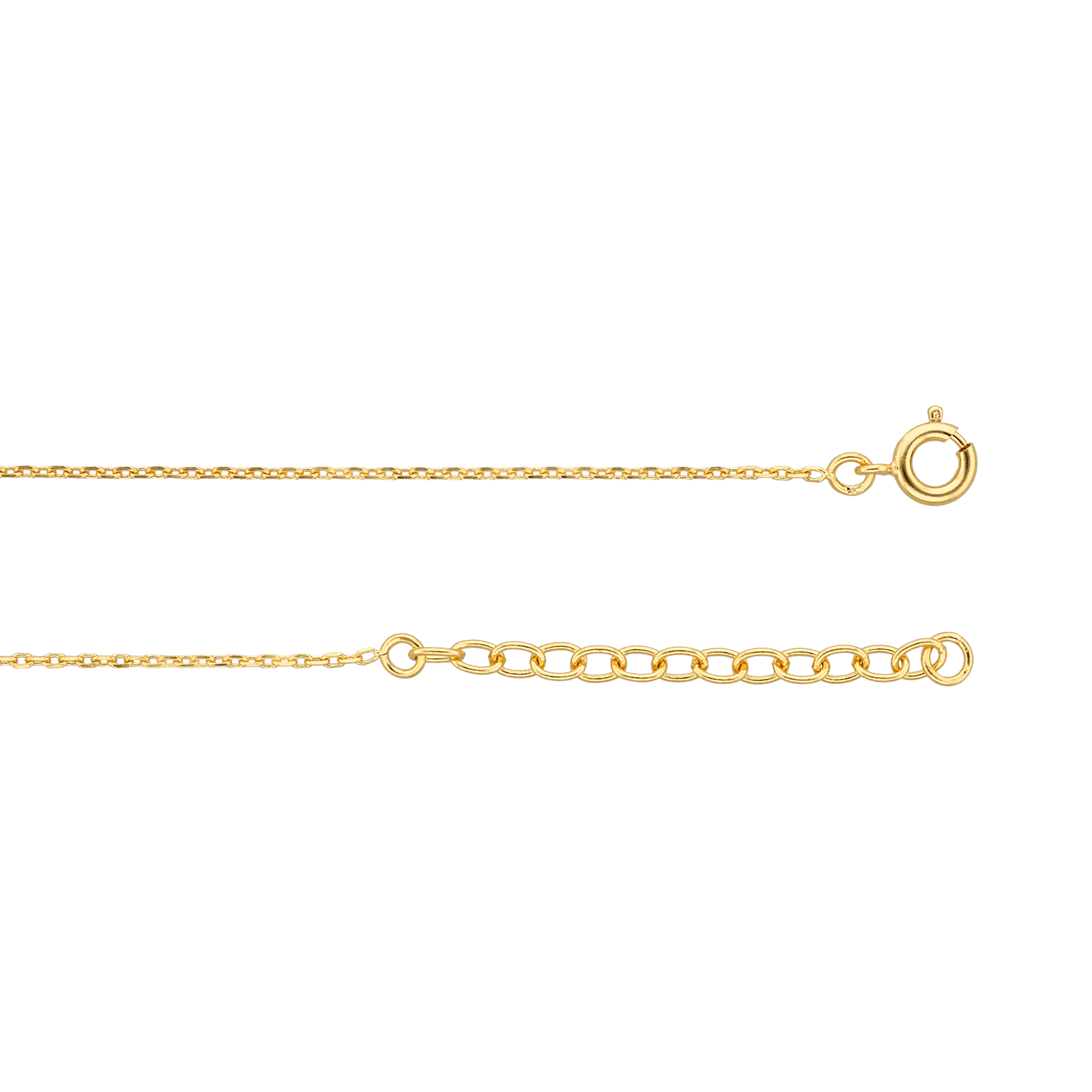 Collier 42 centimètres Plaqué or fleur Oxyde de Zirconium