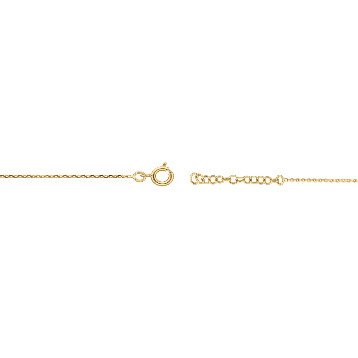 Collier Y Plaqué Or Etoiles Zirconium 9  à 12mm Pendant 48mm Chaîne 1.3mm 38  à 42cm