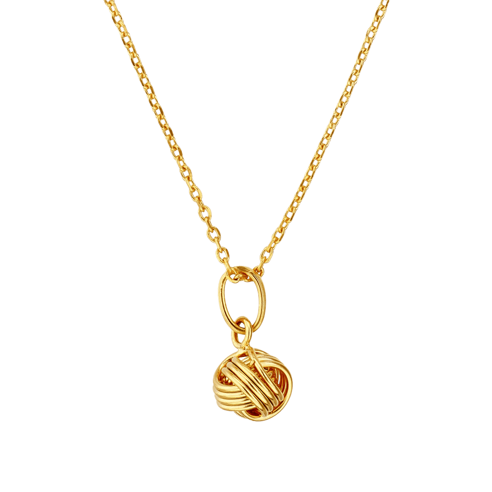 Collier Plaqué or Pendentif Nœud 42 centimètres