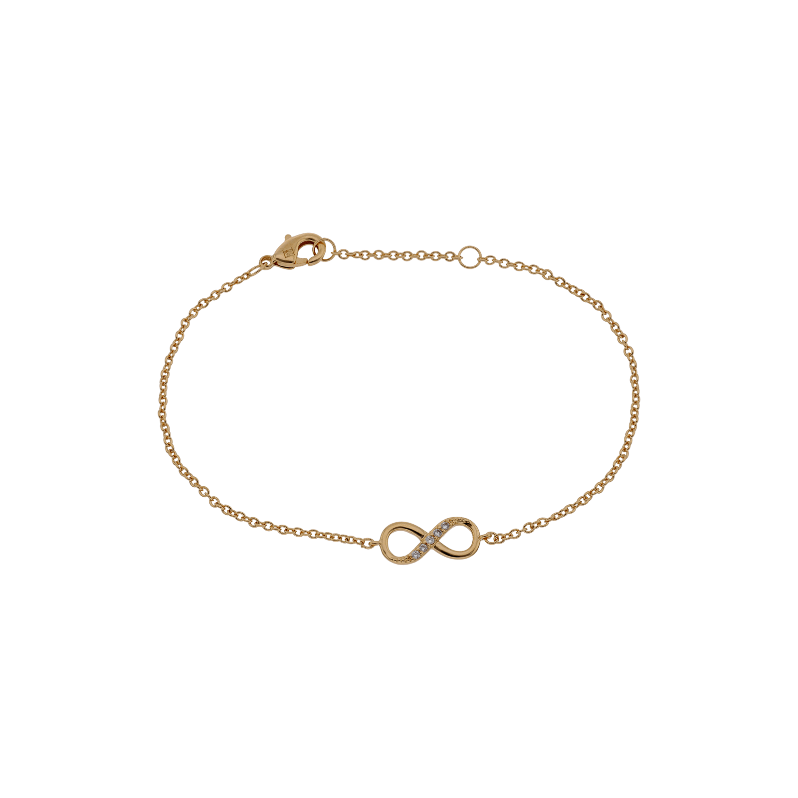 Bracelet Plaqué or Infini Oxydes blancs