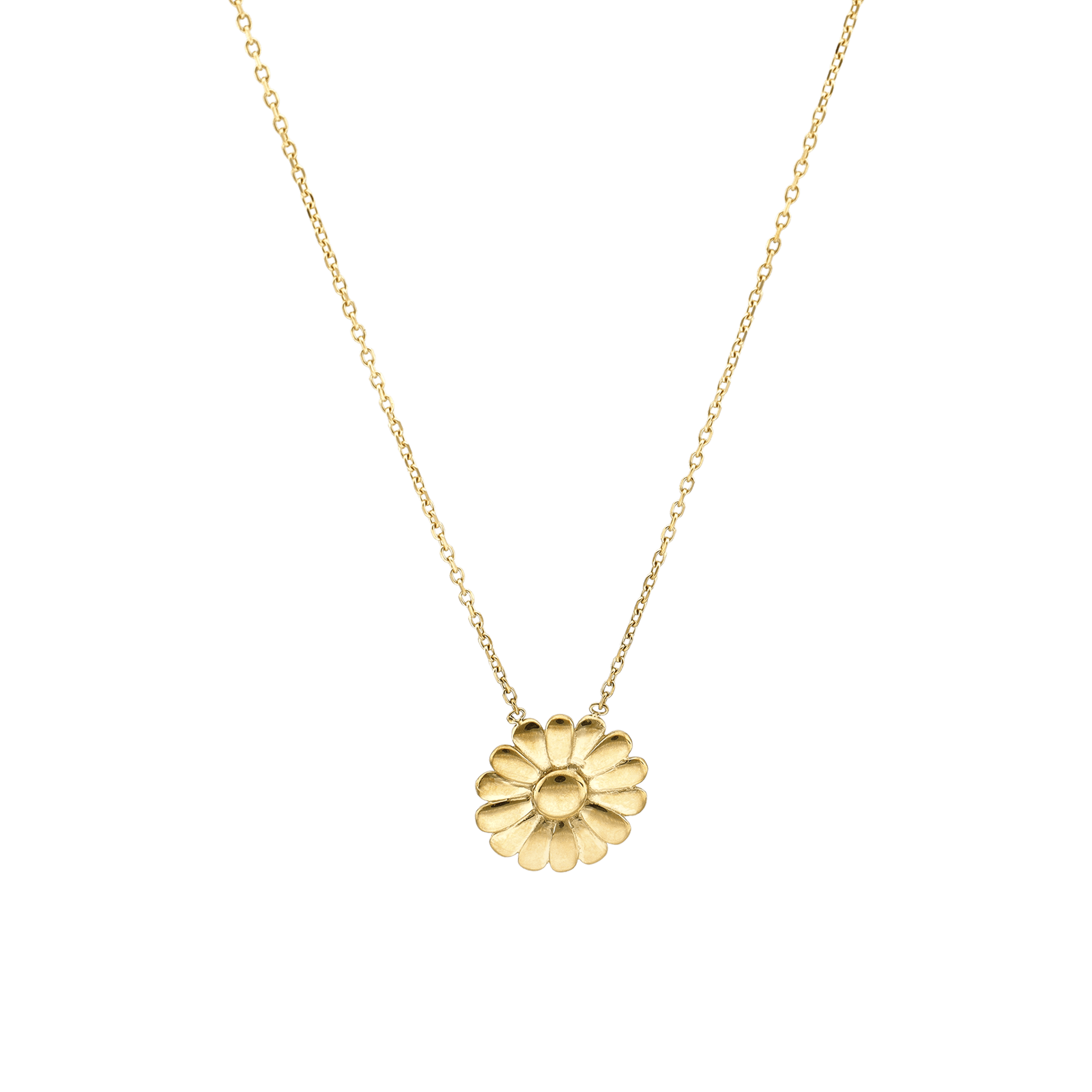 collier callas acier doré motif fleur 40 plus 5 mm