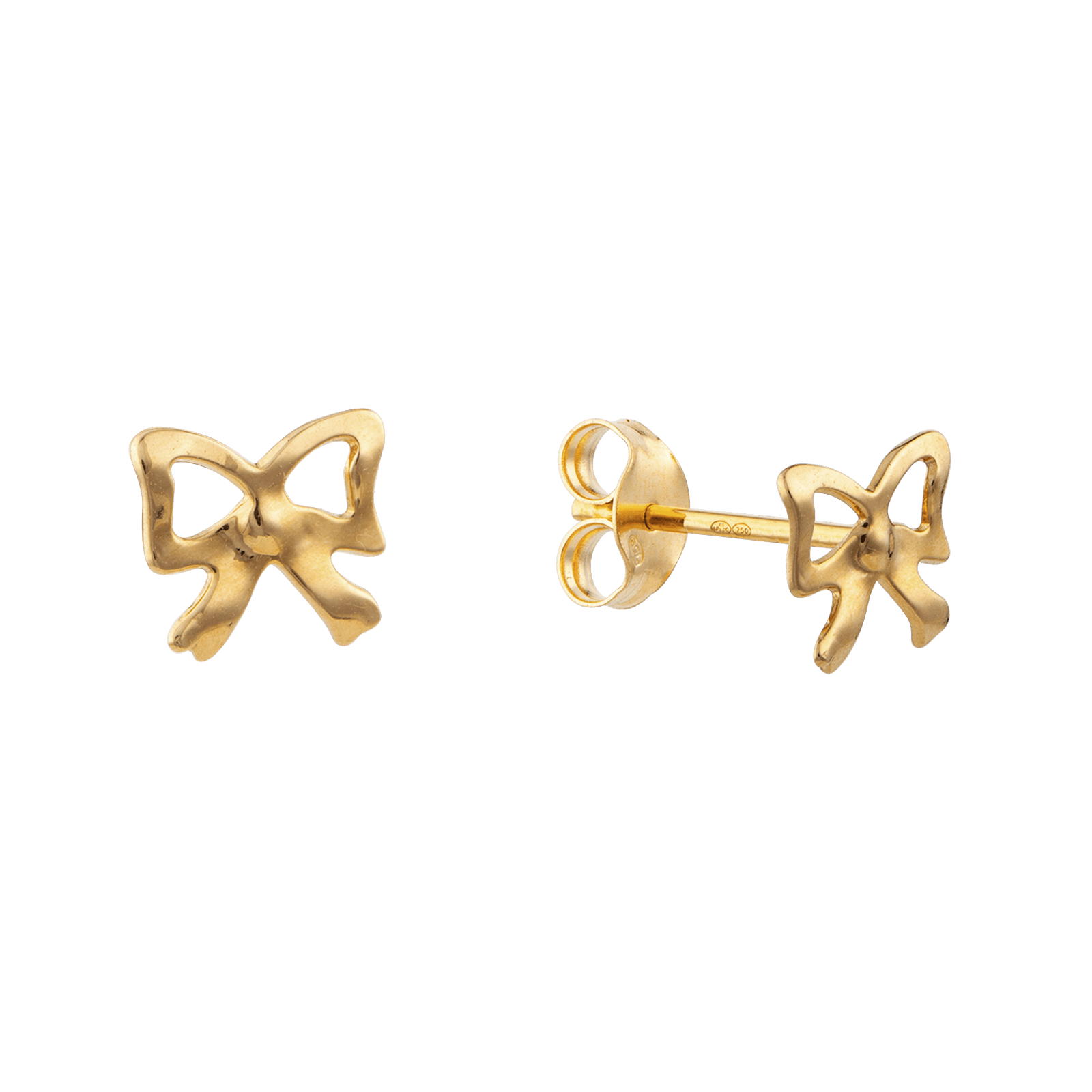 Boucles D'oreilles Or750 Nœud 12*4mm