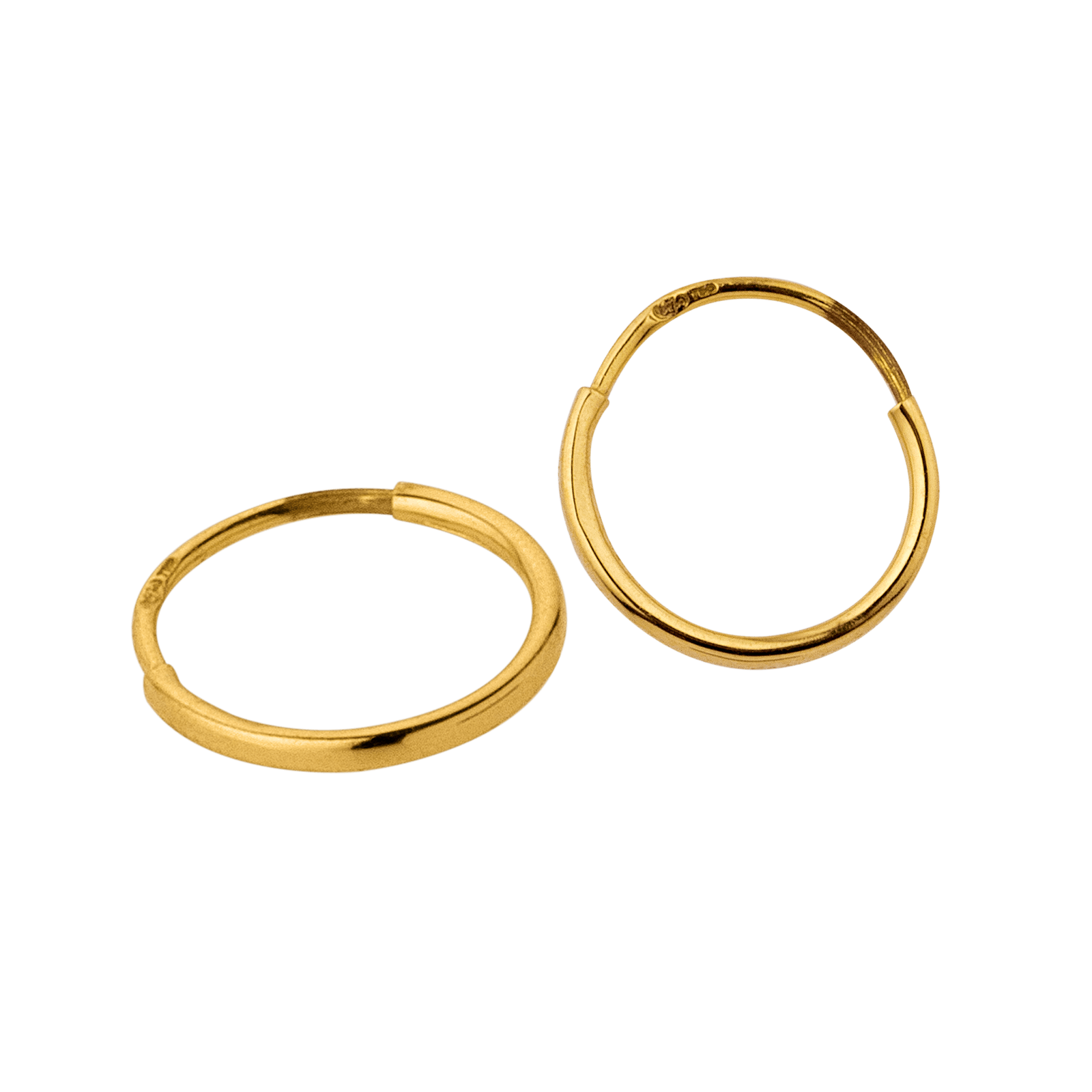 Créoles 10 mm or750