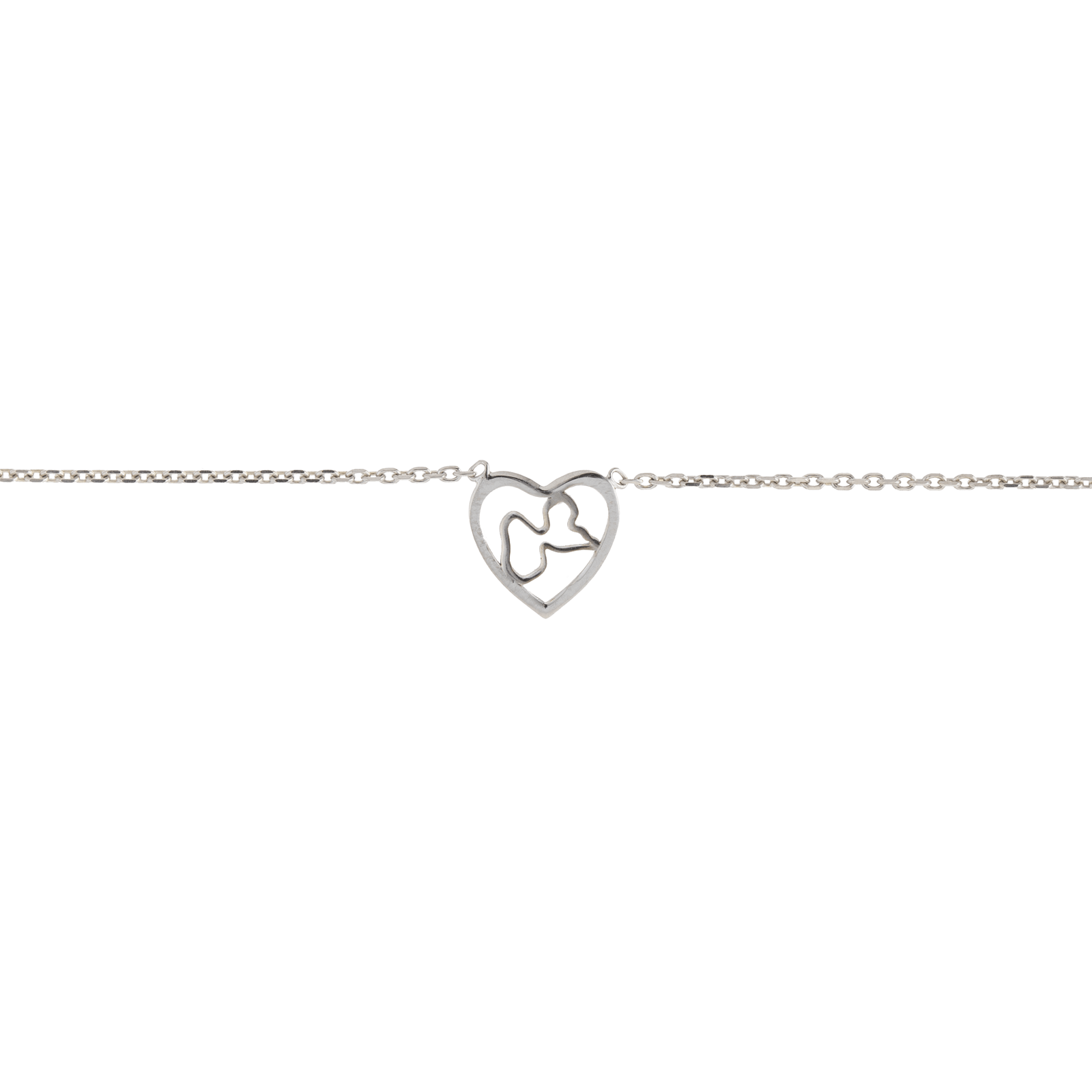 Collier Argent925 Cœur Guadeloupe