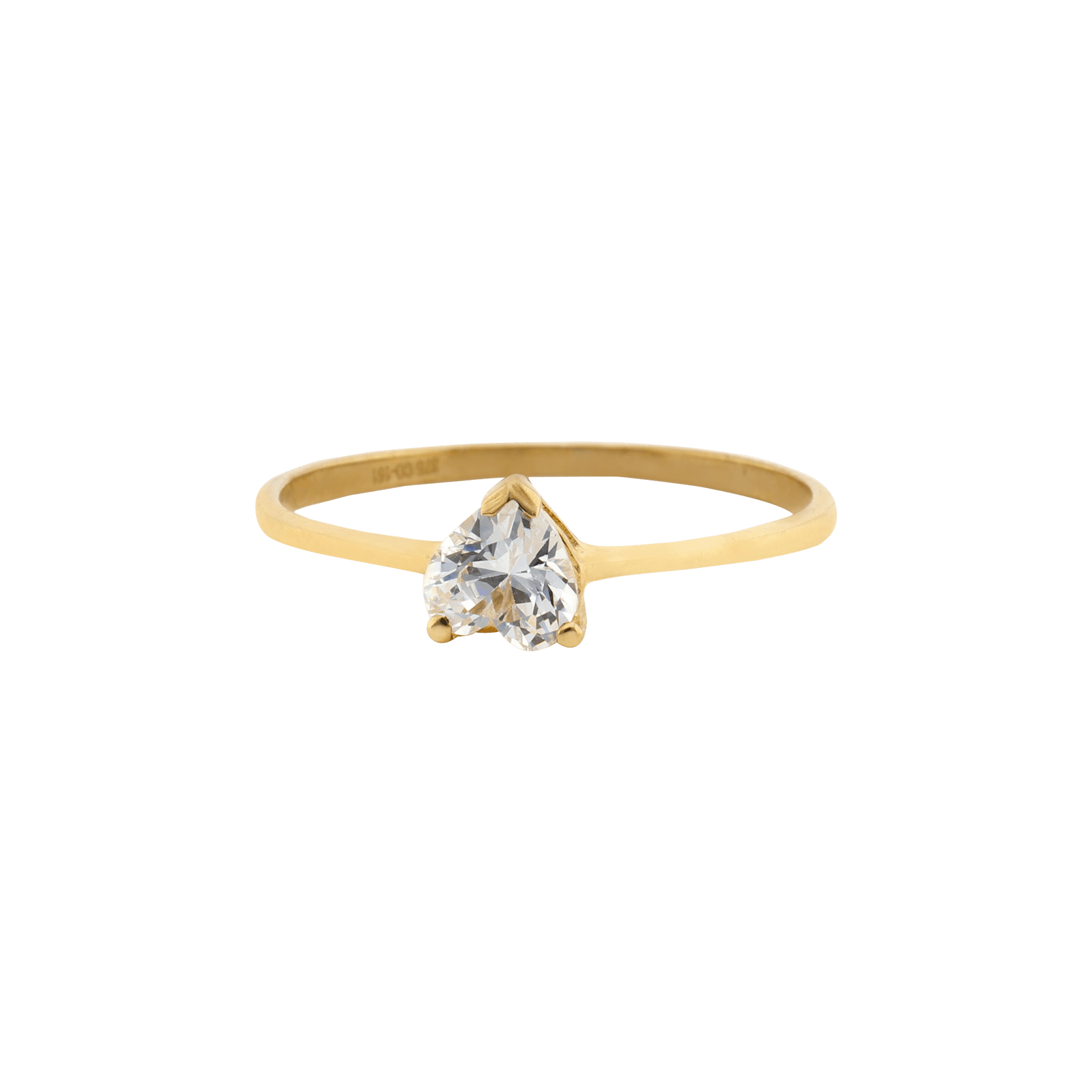 solitaire coeur Oxyde de Zirconium