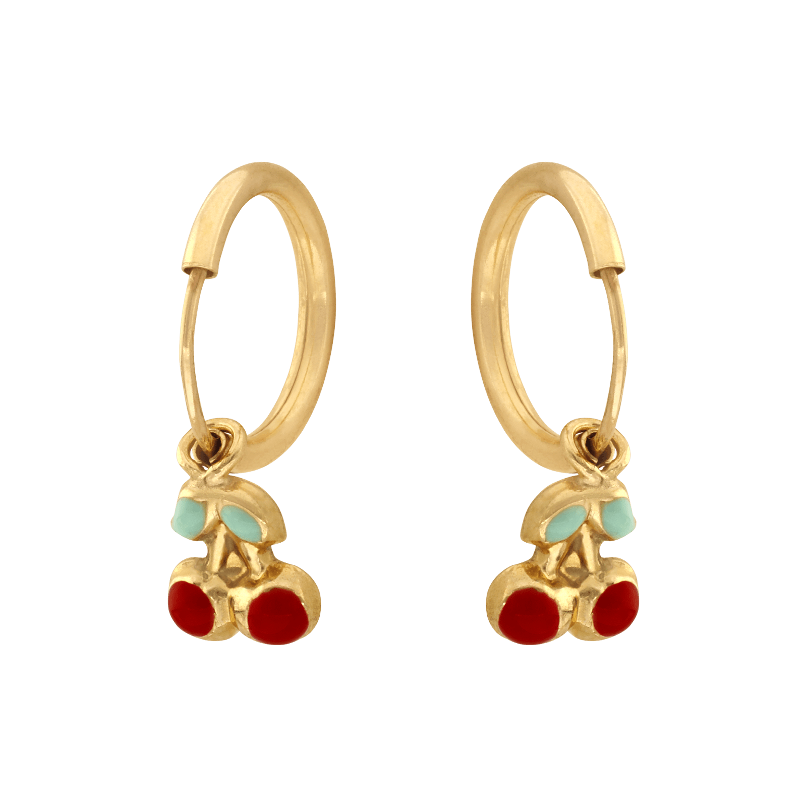Créoles Pendentif cerise