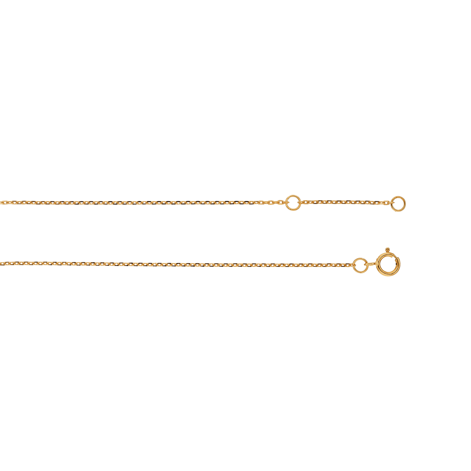 bracelet or jaune et diamants pastill茅s 0,03 carat 16 plus 2 centim猫tres