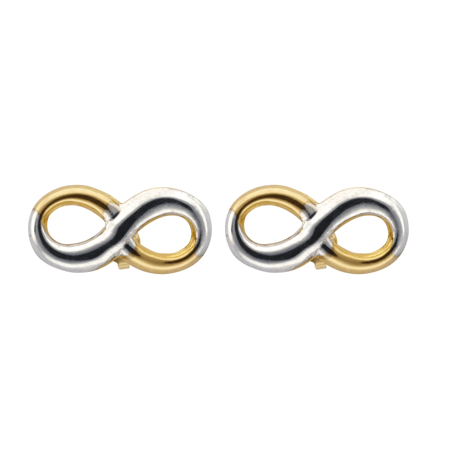 Boucles d'Oreilles Infini Bicolore