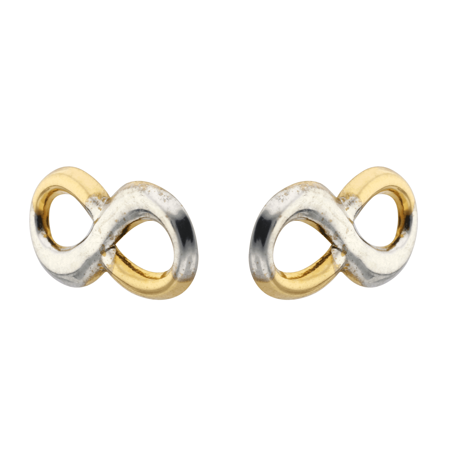 Boucles d'Oreilles Infini Bicolore