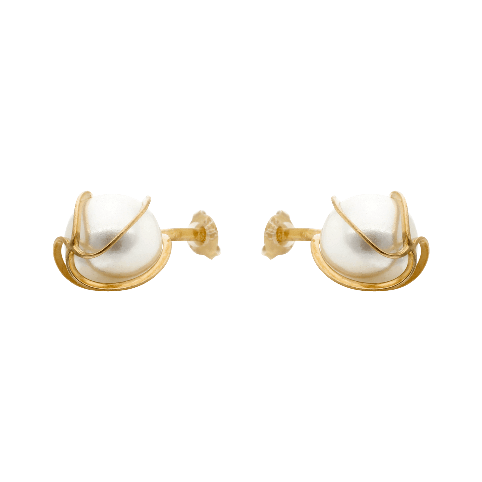 Boucles d'Oreilles Perle cage 5 millimètres