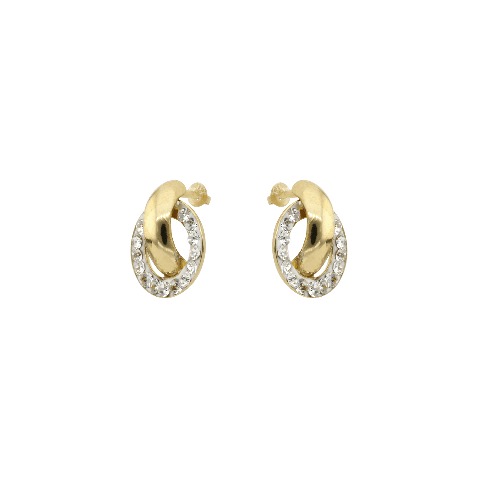 boucles d'oreilles plaque fine résine et cristal