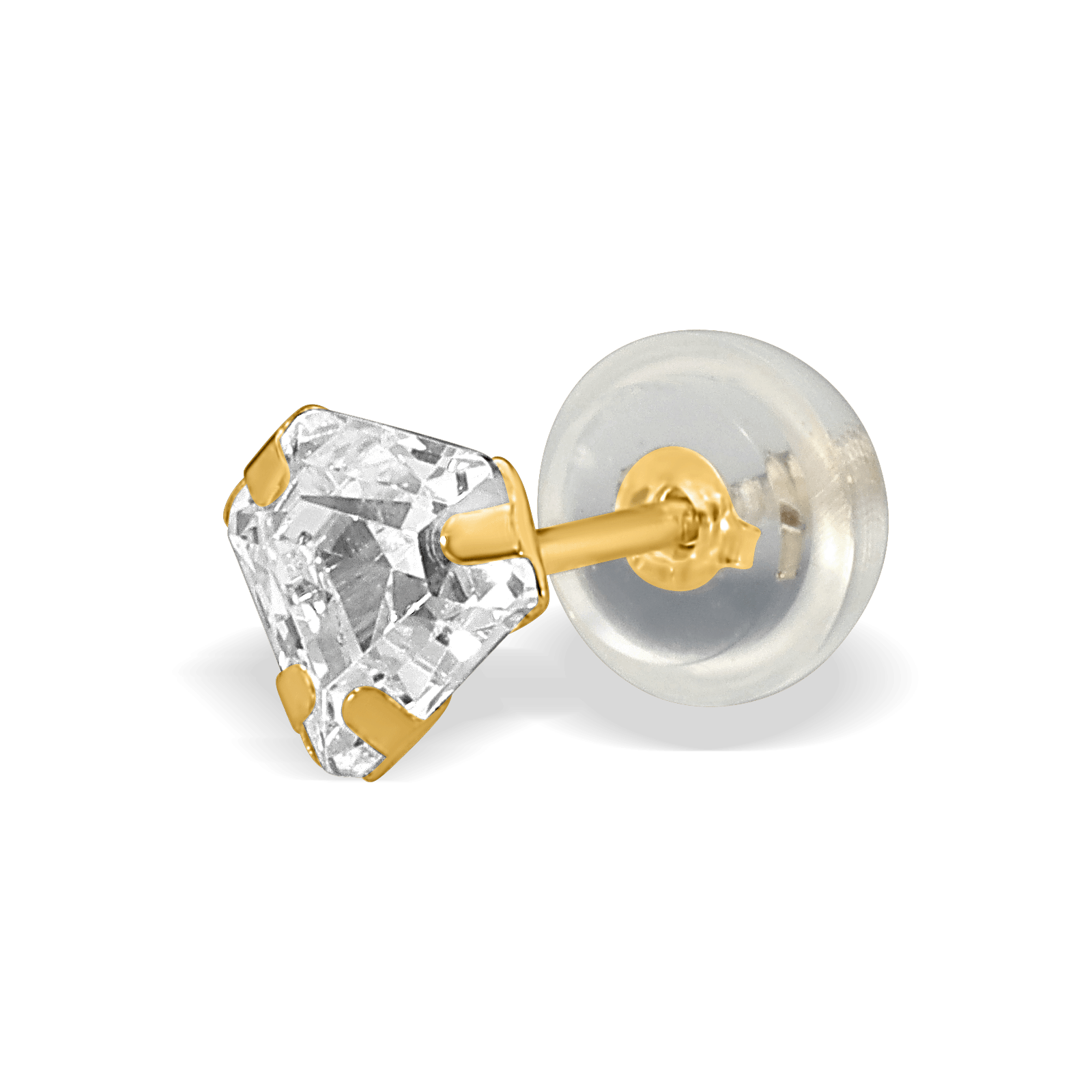 Boucles D'oreilles Or375 Zirconium 5mm