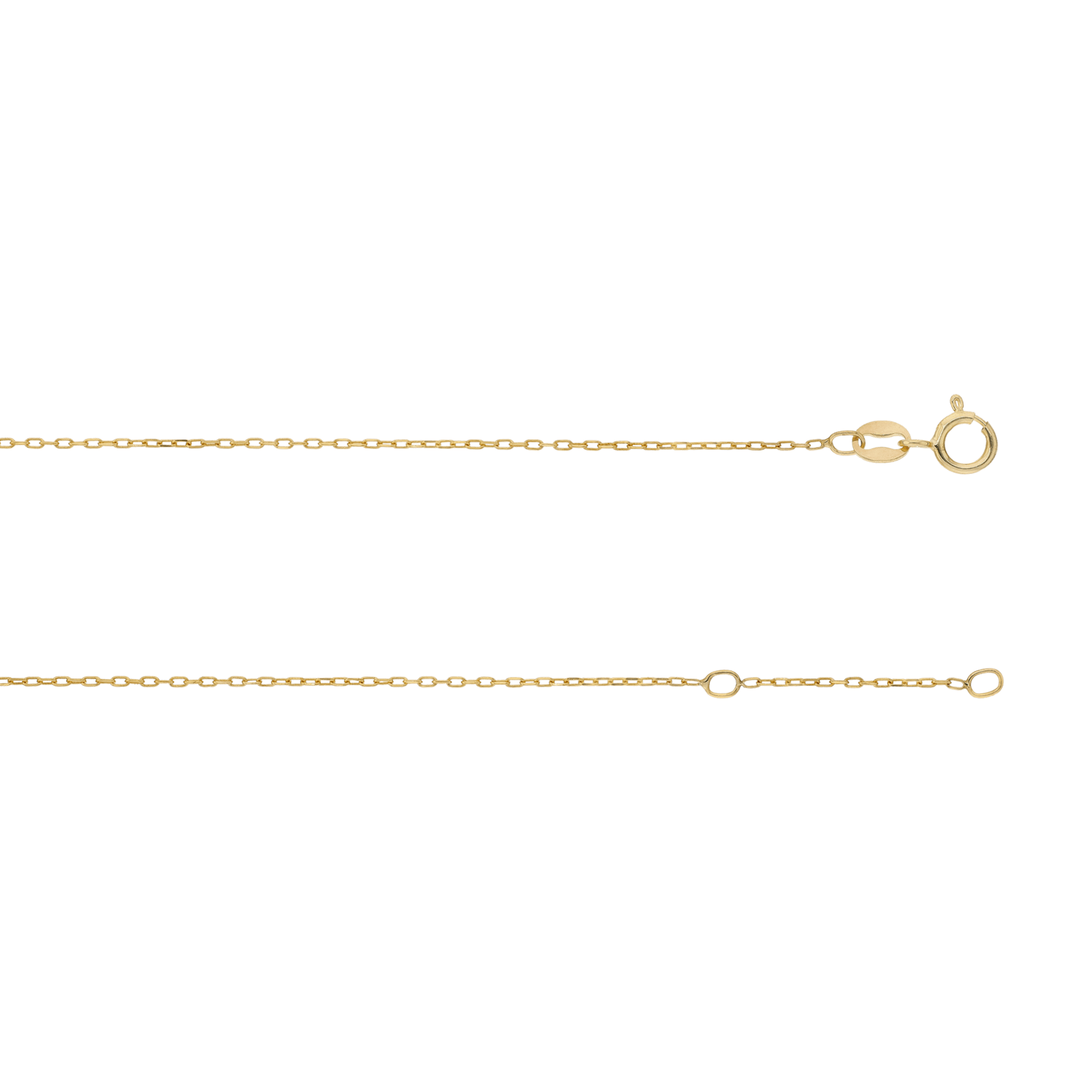 Collier or 18 carats Amour 45cm