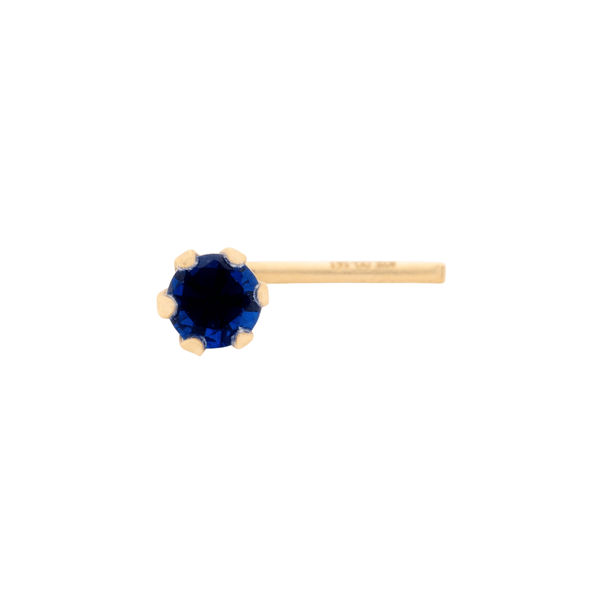 Piercing nez saphir