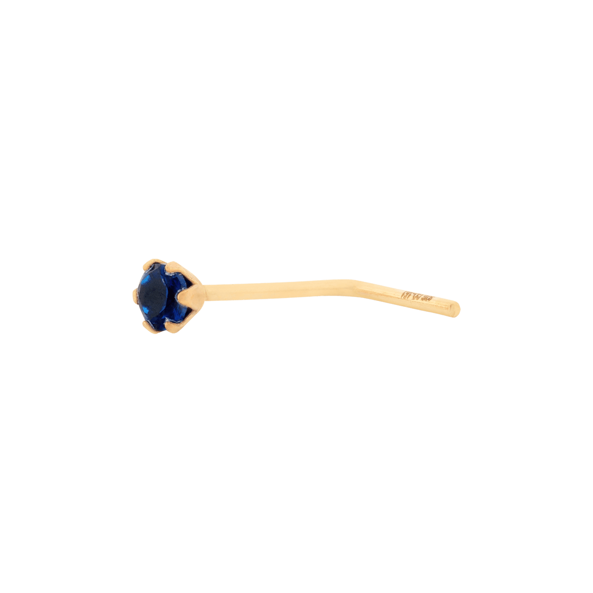 Piercing nez saphir