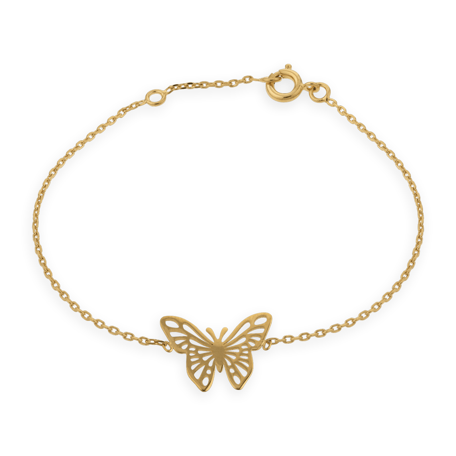 Bracelet Plaqué Or Papillon