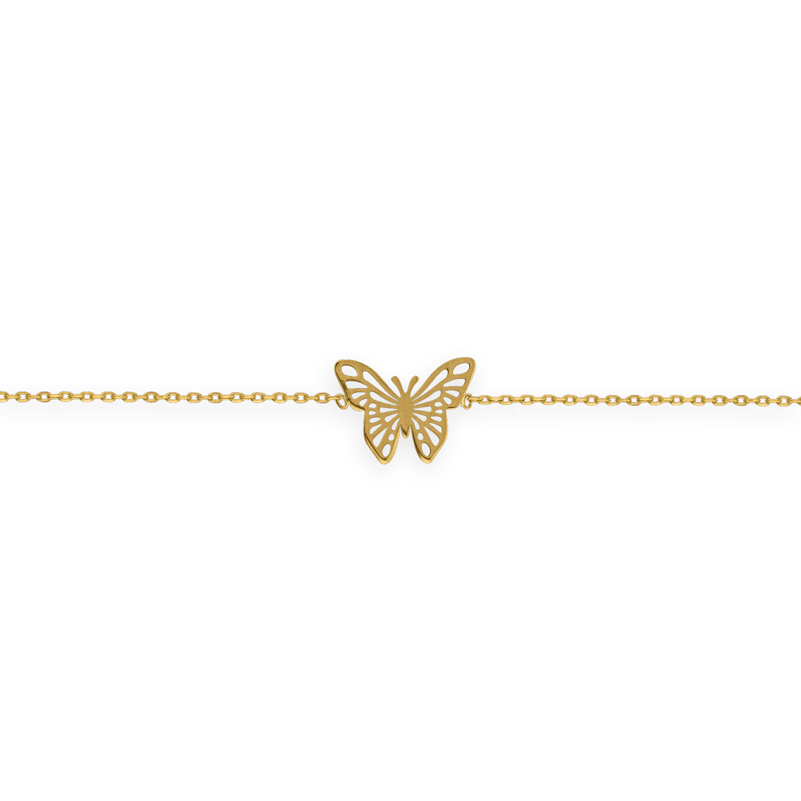 Bracelet Plaqué Or Papillon