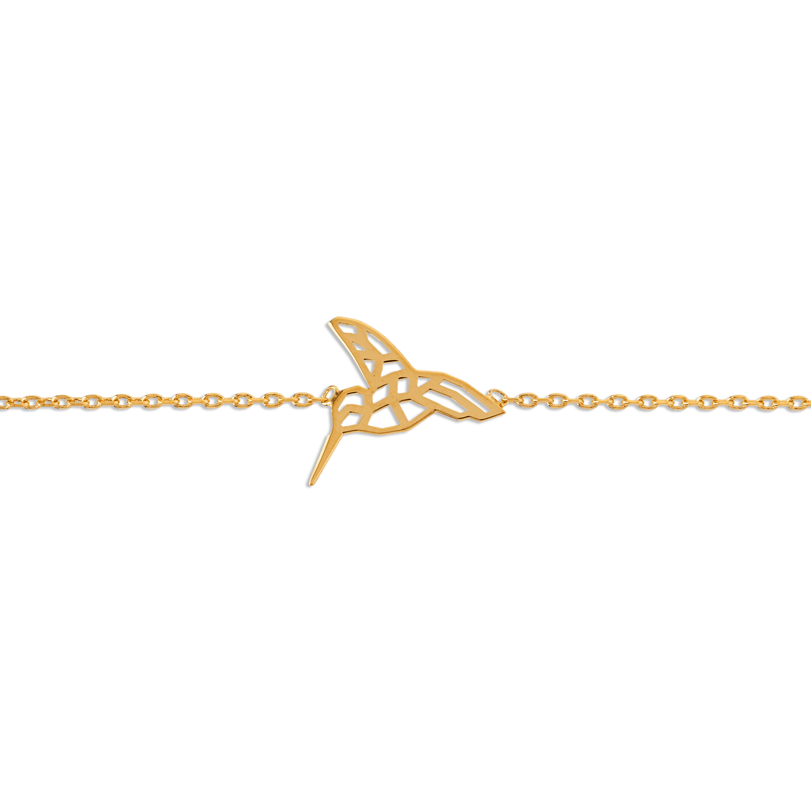 Bracelet Plaqué Or Colibri Origami