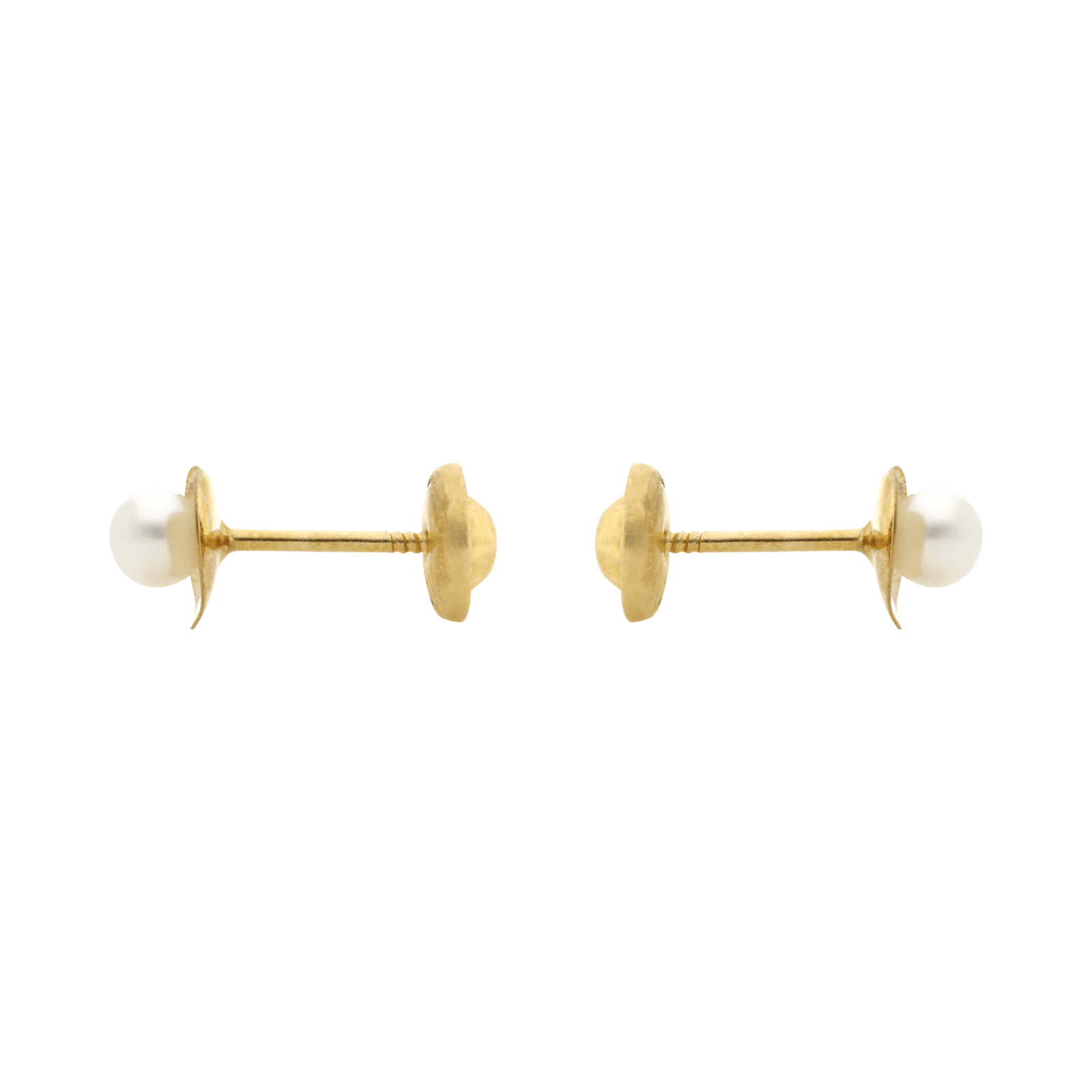 Boucles d'Oreilles vis Perle sur coeur