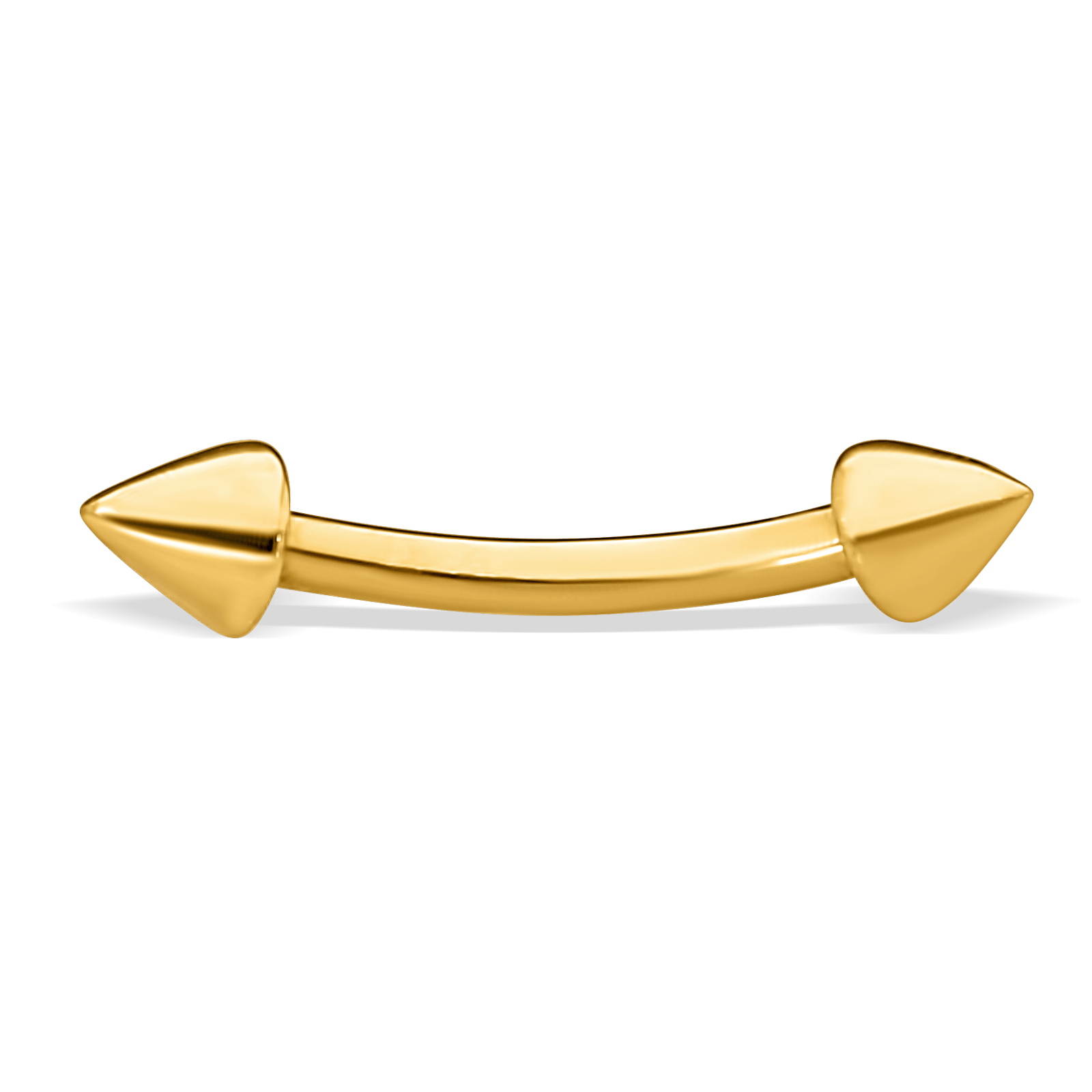 Piercing Arcade Pointe Or375 15mm Tige 1.2mm