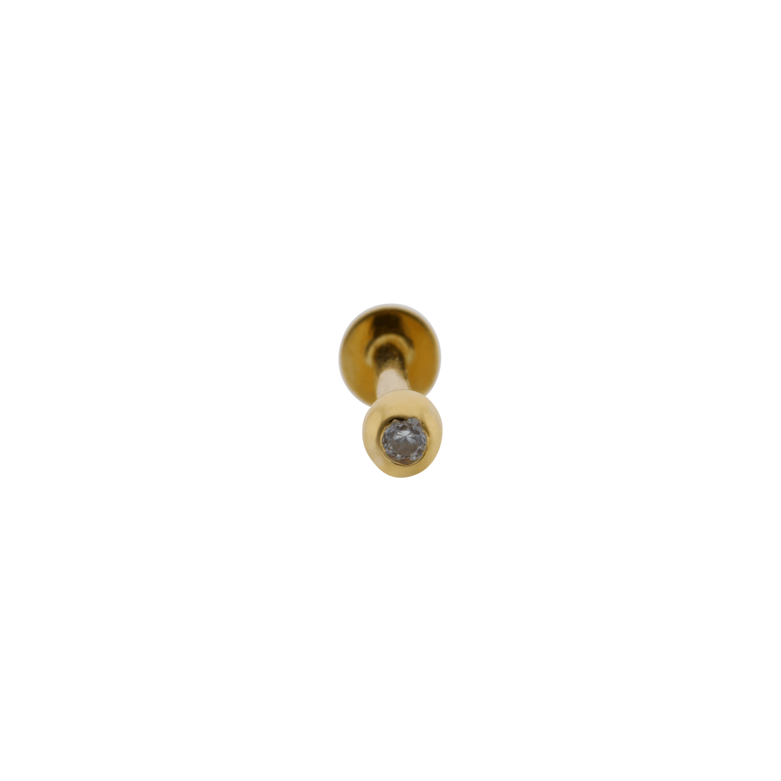Piercing Labret 3.2mm Boule 3mm Tige 1.1mm Or375