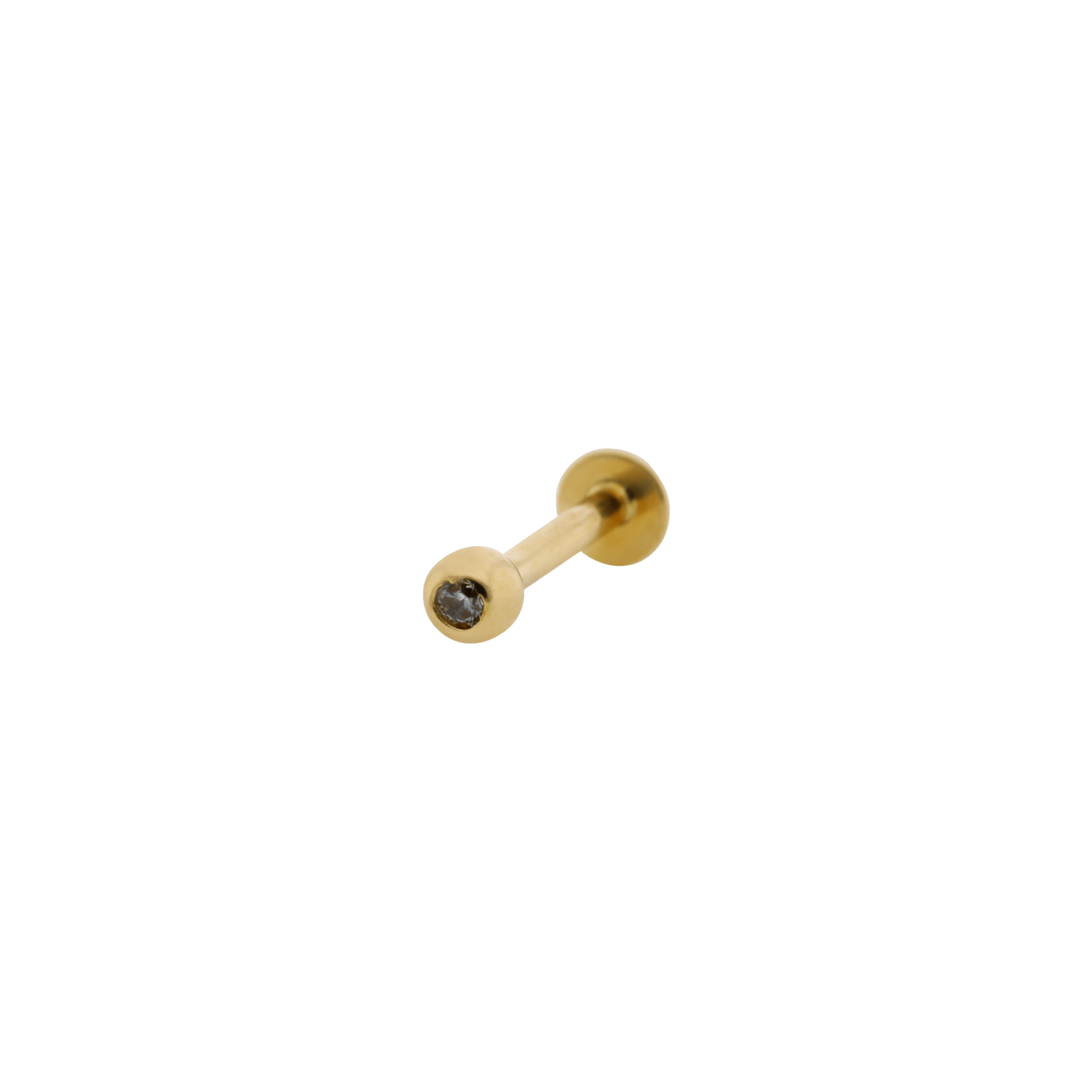 Piercing Labret 3.2mm Boule 3mm Tige 1.1mm Or375