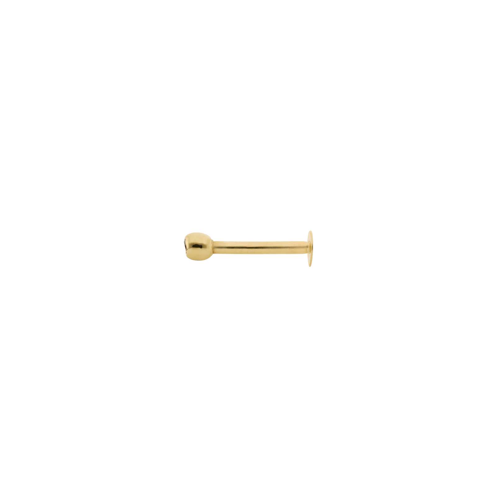 Piercing Labret 3.2mm Boule 3mm Tige 1.1mm Or375