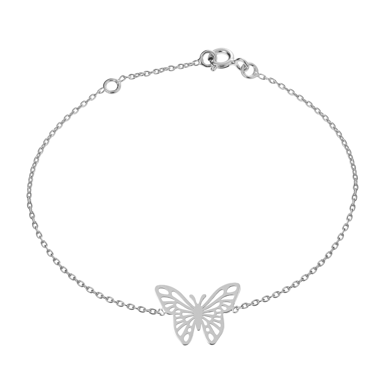 Bracelet papillon ajouré 18cm