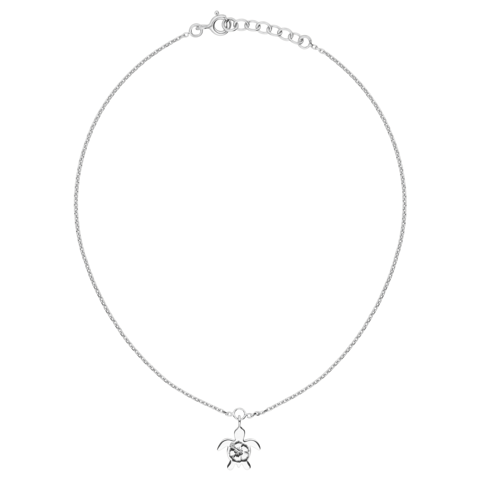 Chaîne de Cheville Argent925 Tortue 10*11mm 25A27cm