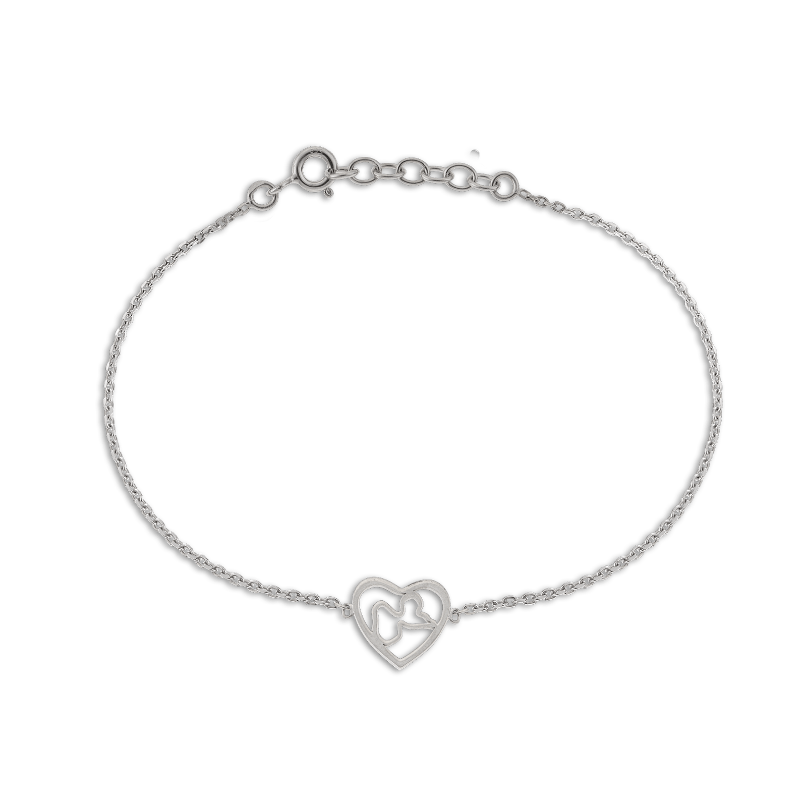 Bracelet Argent925 Cœur Guadeloupe
